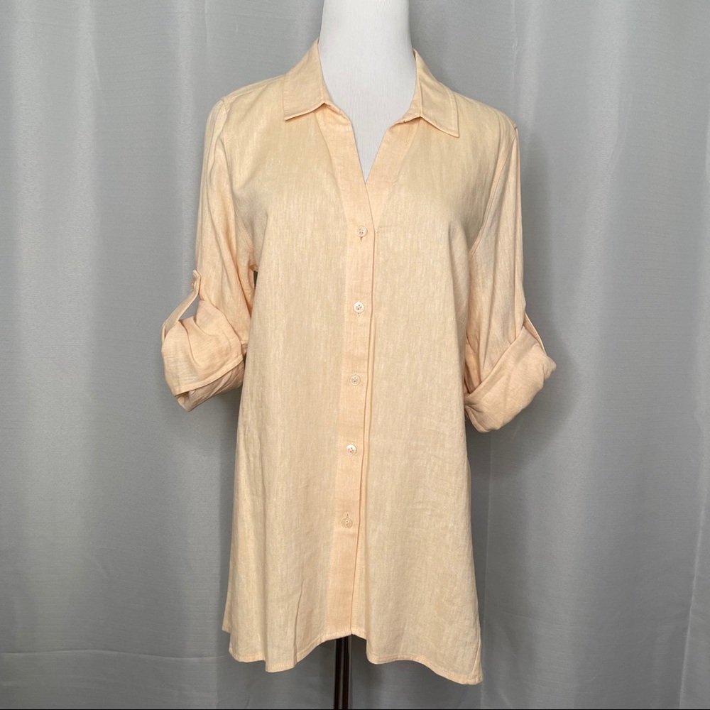 Karl Lagerfeld linen button down